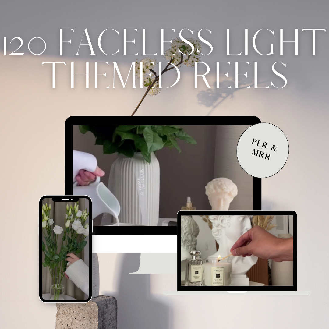 120+ Light themed Aesthetic Faceless Reels