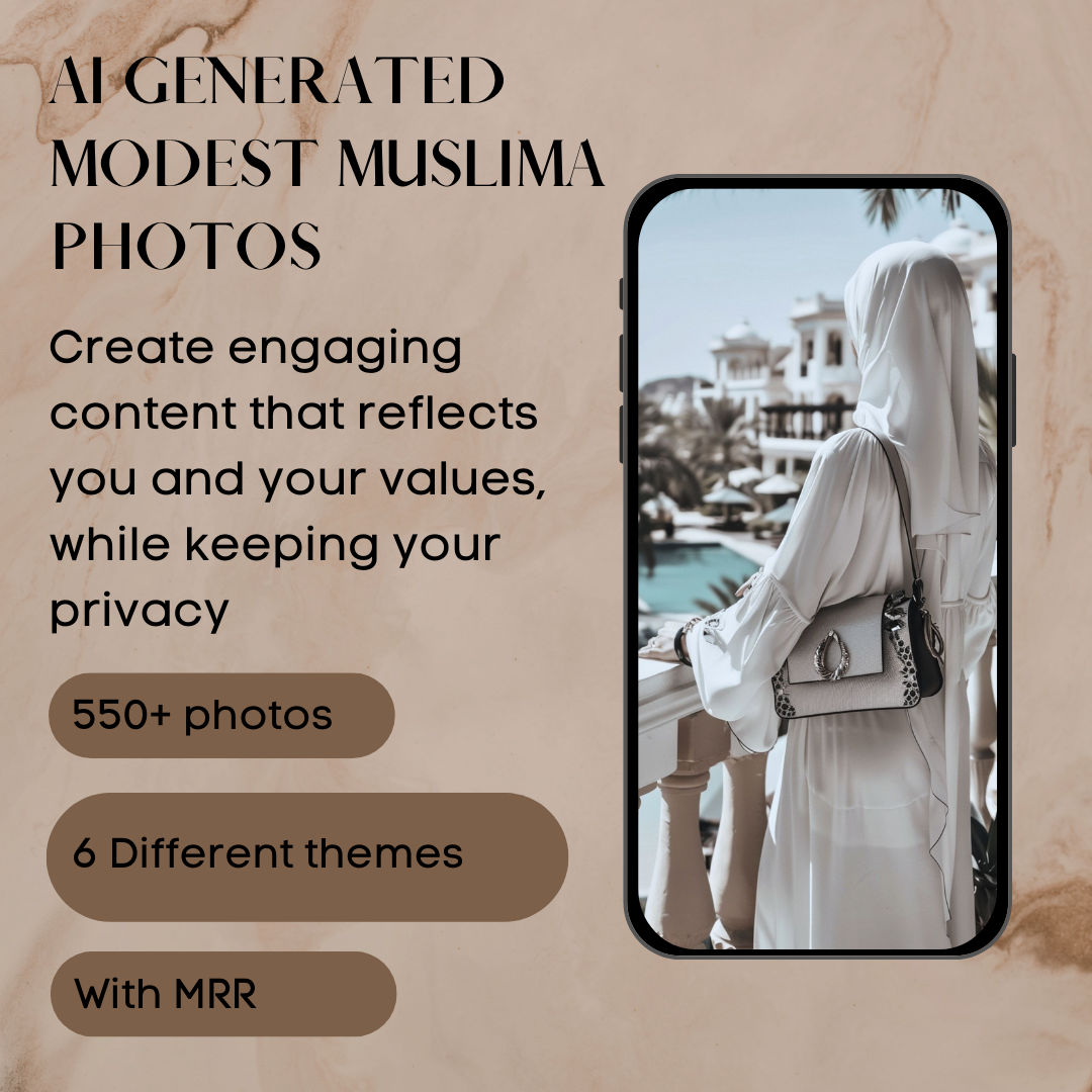 550+ AI Generated Modest Muslima BUNDLE