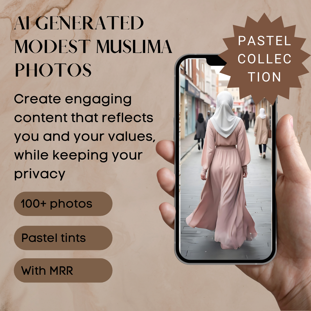 100+ AI Gegenereerde Modest Muslimah photos - PASTEL COLLECTION